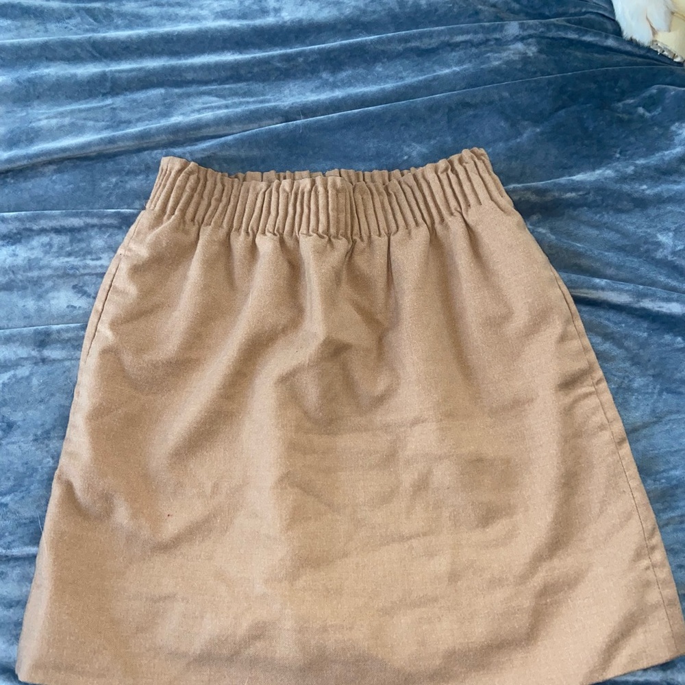 J. Crew Tan A-Line Skirt